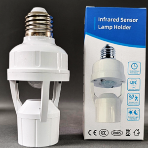 Smart Infrared PIR Motion Sensor E27 Bulb Holder Auto On/Off Socket Switch