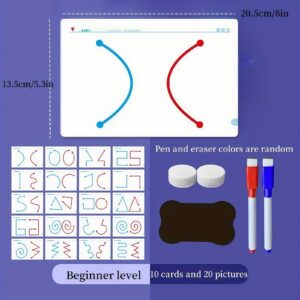 2-in-1 Brain Development Training Kit – Reusable Finger Maze & Pen Control