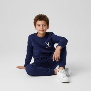 Winter Kids Markhor Printed Tracksuit Full Sleeves Round Neck T-Shirt & Trouser