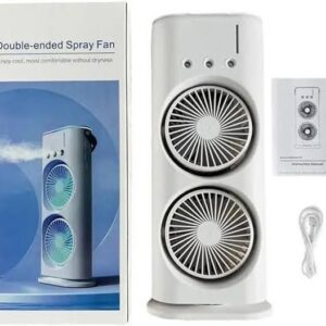 Double-Ended Spray Water Mist Fan – Dual Fan Cooling
