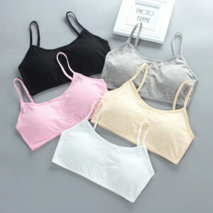 Teen Girls Soft And Comfortable Padded Cotton Sports Bra - Apparel Accessory