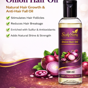 Onion Hair Oil – Natural Hair Growth & Anti-Hair Fall Oil