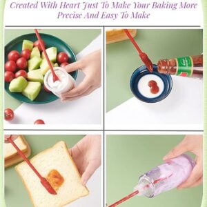 3 pcs Mini Silicone Telescopic Spatula and Scooping Spoon, Mini Makeup Spatula