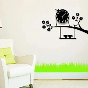 3d wall clock Birds on Tree