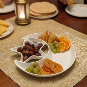 1 PCs Moon Star Serving Plate – Decorative Dessert & Snack Plate