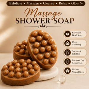 Instant Glow Exfoliating Massage Shower Soap – Deep Cleansing Body Soap