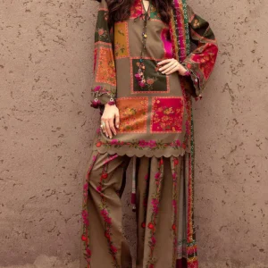 Trendy All-Over Digital Print Swiss Lawn 3 Piece Unstitched Dress