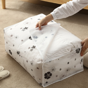 Quilt Storage Bag Waterproof Closet Organizers Zipper Folding Organizer Durable Clothing Packaging