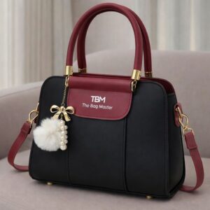 TBM The Bag Master Luxury Handbag – Elegant Two-Tone Designer Tote