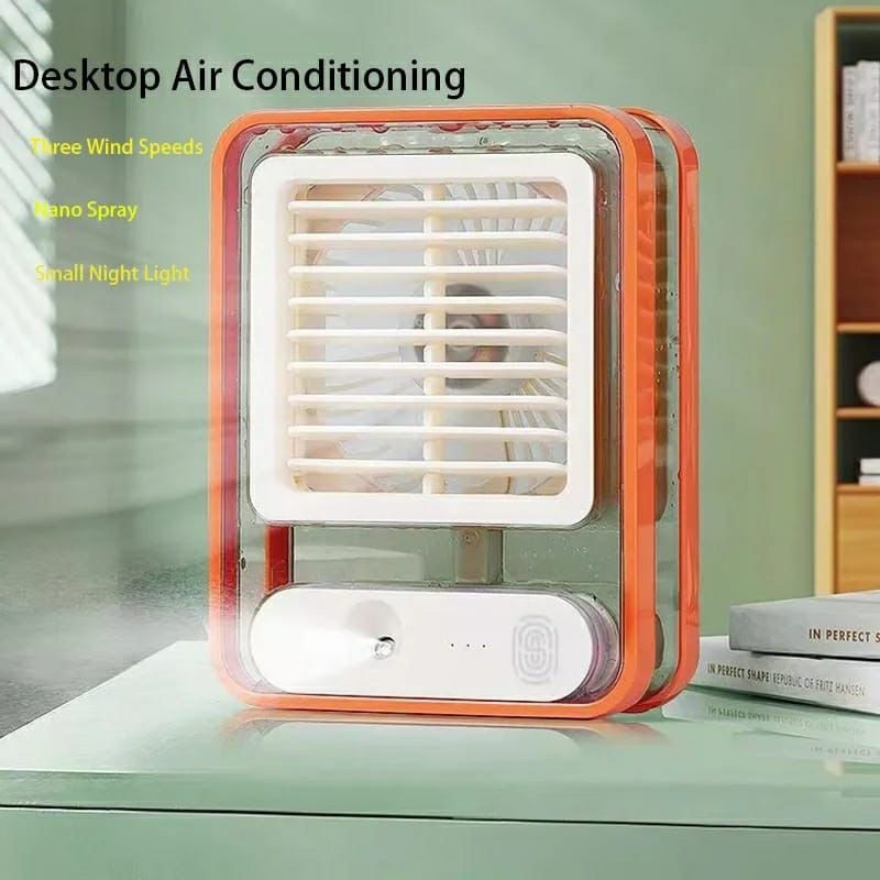 Rechargeable Portable Desktop Air Conditioner USB Mini Air Cooler Fan - Image 2