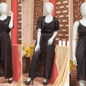 2 Pcs Premium Silk Nightwear Set