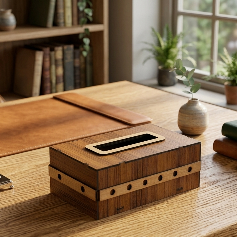 Premium Tissue Box Holder – Stylish & Durable Organizer - Image 3
