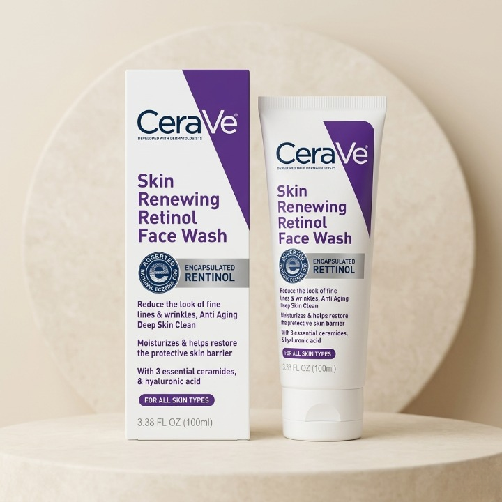 Renewing Retinol Face Wash – Anti-Aging Cleanser - Image 2