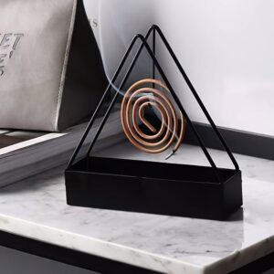 1 Pcs Simple Triangle-shaped Iron Mosquito Coil Holder Creative Hanging Or Standing