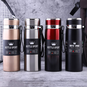 Slim Stainless Steel Water Bottle Long Lasting Insulation Leakproof Design