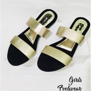 Ladies Casual & Party Wear Flat Slippers – Stylish Elastic Work Design