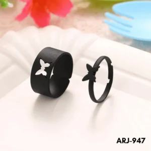 ARJ-947 Butterfly Couple Ring Elegant Stylish Durable Design Symbol Of Love And