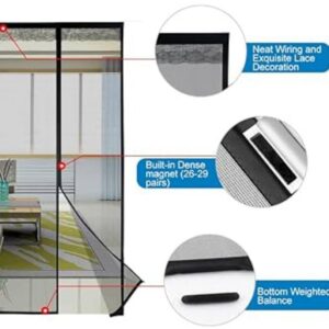 Magnetic Mosquito Mesh Door Net – Hands-Free Automatic Closing Insect Screen