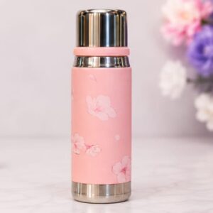 Premium Stainless Steel Water Bottle – Elegant Floral Print Design Double Wall
