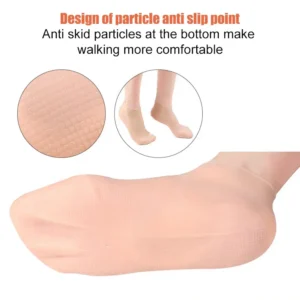 () 1Pair Silicone Jelly Socks Gel Moisturizing Socks Foot Care Protector
