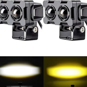 Motorcycle Robot Dual Colour LED Work & Driving Lights – 5000K–6500K Two-Color