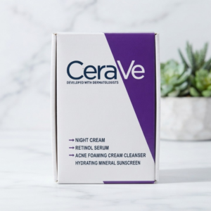 CeraVe 4 In 1 Skincare Kit Night Cream Retinol Serum Acne Foaming
