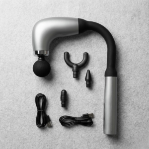Long-Handle Fascial Gun Massager – Ergonomic Percussion Massage Tool