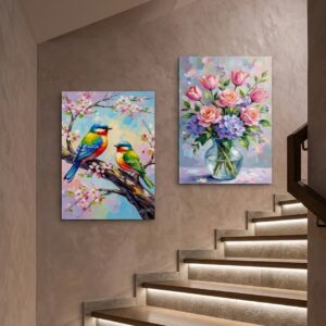 2Pcs Birds Wall Frame Decorative 8x11 Inch Frames