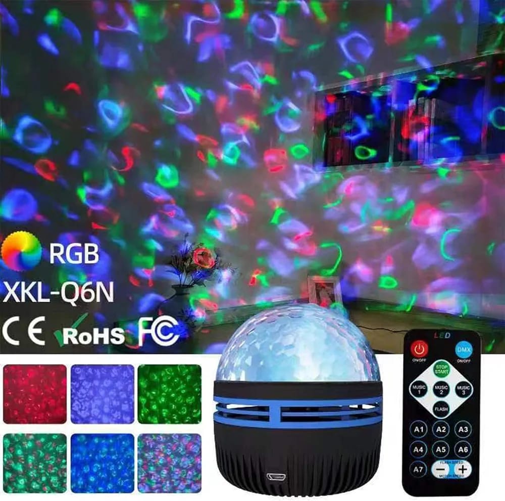 Northern Lights Aurora Galaxy Projector – Ocean Wave & Star LED Night Light - Image 4