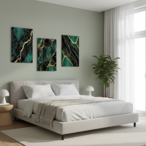 3 Pc Marble Design Phototiles Wall Art Set Elegant Self‑Adhesive Premium Smooth