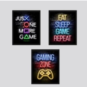 Set Of 3 Sticky Wooden Canvas Frames