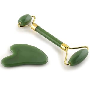 Combo pack Marble Jade Roller Ice Roller Facial Massage Derma Roller [Pack