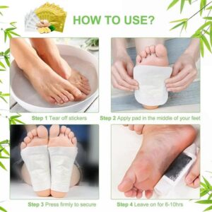Kinoki Premium Natural Foot Detox Patches – Bamboo Vinegar Cleansing Foot Pads