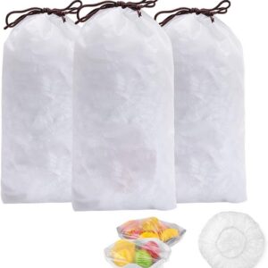 100pcs Disposable Flexible Transparent Plastic Food Storage Bags – Resealable & Multi-Purpose