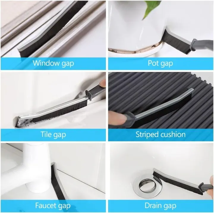 2 PCS Hard Bristle Crevice Cleaning Brush Multi-Purpose Gap Cleaning Tool - Image 4