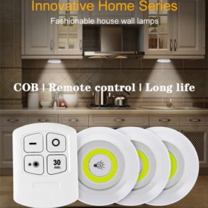 Pack of 3 LED Remote Control Lights – Tap Lights