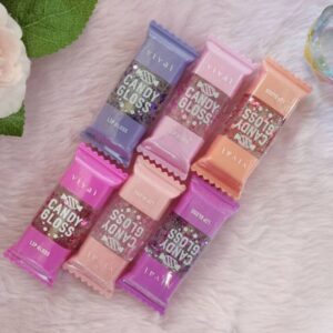 Cute Candy Lip Gloss Set of 6 Moisturizing, Shiny & Long-Lasting Lip Gloss