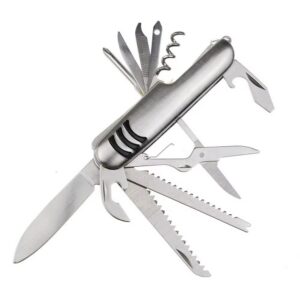 7 In 1 Multifunctional Metal Keychain Stainless Steel Travel Tool