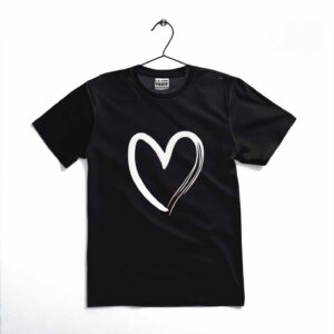 Heart Printed Kids T-Shirt – Soft Cotton Casual Tee for Toddlers & Kids