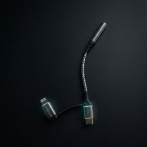 2-in-1 Type-C and Lightning to 3.5mm Headphone Jack Adapter Dual Connector Handfree