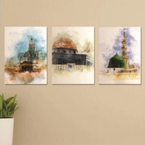 Set Of 3 Sticky Wooden Canvas Frames