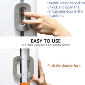 Child Safety Refrigerator Lock – Self-Adhesive Fridge & Freezer Door Lock