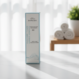 Eracos AA3 Cleanser Toner Makeup Remover Gentle Formula Clears Impurities Removes Makeup