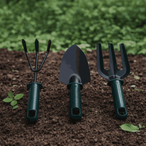 Premium 3-Piece Mini Garden Tool Set – Heavy-Duty Metal Hand Trowel, Cultivator