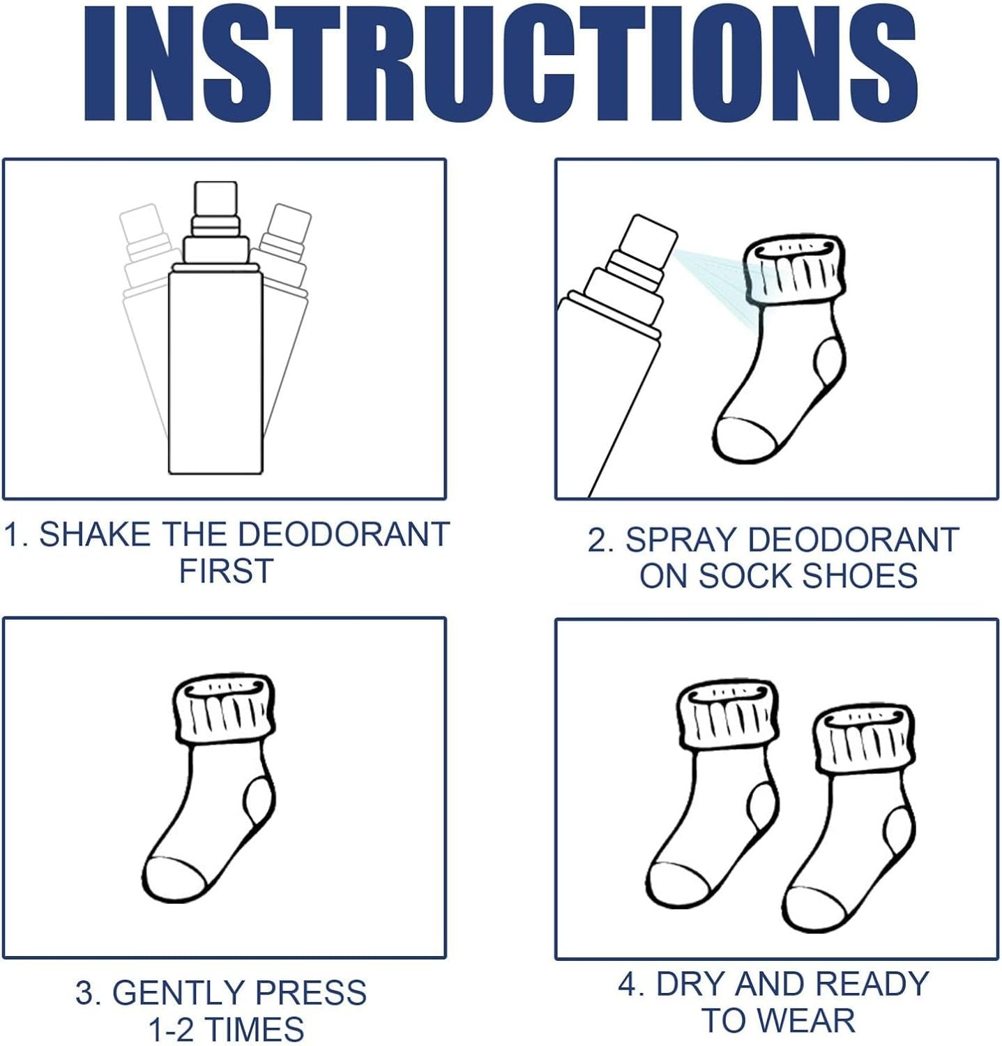 Footwear Deodorant Spray Shoe Deo Odor Control Fresh Spray (100ml) - Image 2