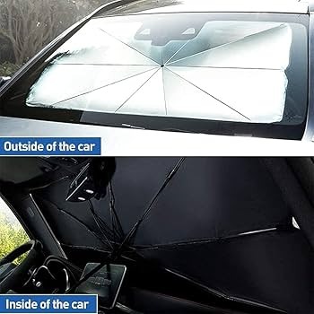 Universal Foldable Car Windshield Sun Shade Umbrella – UV Protection & Heat - Image 3