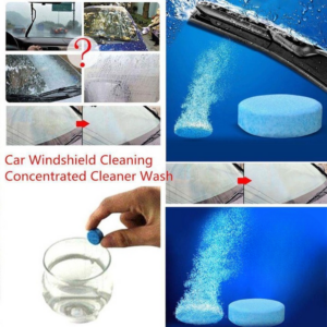 Car Windshield Washer Fluid Concentrate Tablets Solid Effervescent Wiper Cleaning Tablets 20-Tablets