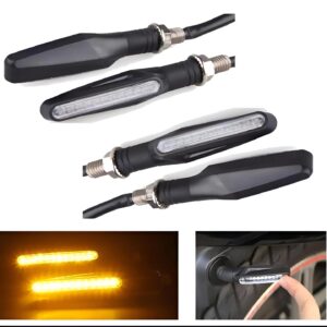 Pack of 2 pair(4pcs) - Audi Flow Style Led Motorcycle Turn Signals