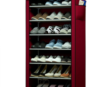 7 Layer Portable Dustproof Shoe Rack Non-woven Shoe Rack Storage Bag Closet