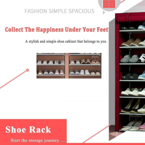 8 Layer Portable Waterproof & Dustproof Shoe Rack Non-woven Shoe Rack Storage